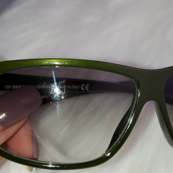 Dolce&Gabbana D&G Vintage Olive Green Sunglasses - Picture 6 of 6